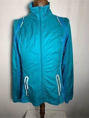 Womens Teal Lulu Lemon Jacket / Windbreaker. Size 10.
